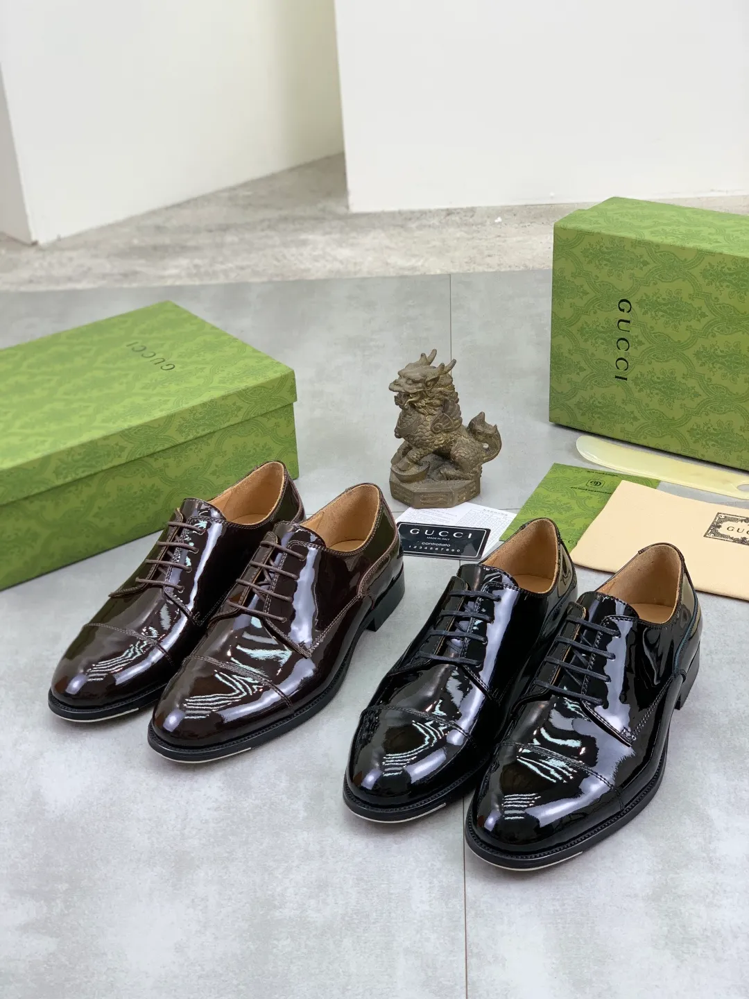 Men's men's shoes 💰P640 [New style] Water dyed cowhide 💰💎💎💎 [Gucci] GUCCI high-end men's formal business leather shoes, original order 1:1! Original imported high-end open-edge beaded calfskin, original metal buckle, imported first-layer cowhide lining for feet. Original high-end outsole, men's shoe size: 39-44 (45 customized) 2️⃣ colors available